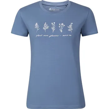Dámské tričko Dámské bavlněné triko ALPINE PRO Norda modré Velikost: XXL