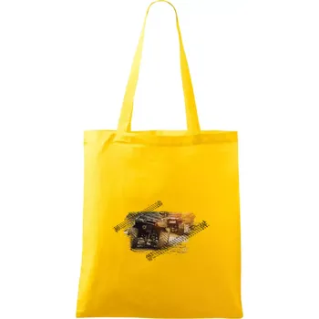 ATV čtyřkolka v bahně - Taška bavlněná - 42 x 38 cm ( Žlutá )