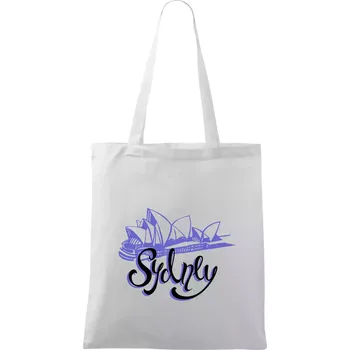 Nákupní taška Sydney Lettering - Taška bavlněná - 42 x 38 cm ( Bílá )