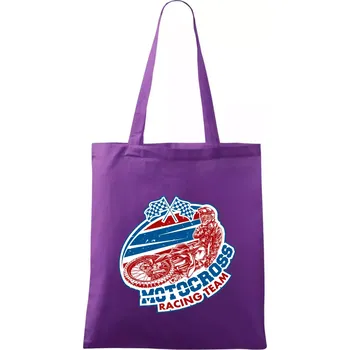 Motocross racing team - Taška bavlněná - 42 x 38 cm ( Fialová )