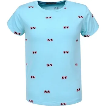 Dívčí tričko Dívčí tričko GLO-STORY brýle modré Barva: Modrá, Velikost: 116