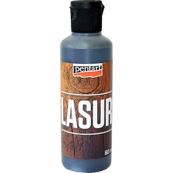 barva a nátěr na dřevo Lazura na dřevo PENTART 80ml - eben