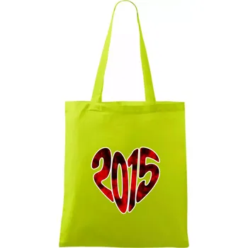 2015 v srdci - Taška bavlněná - 42 x 38 cm ( Limetková )
