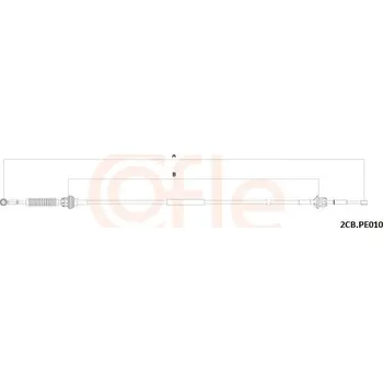 Tažné lanko, ruční převodovka COFLE 2CB.PE010