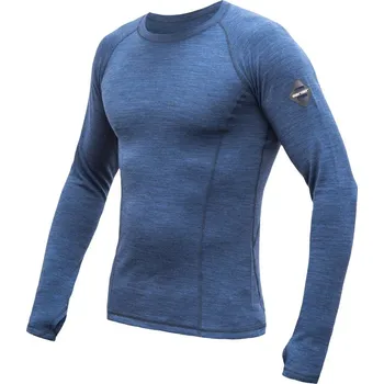 Pánské oblečení SENSOR MERINO BOLD pánské triko dl.rukáv cool blue XXL