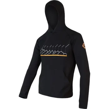 Pánská mikina SENSOR MERINO UPPER RJ pánská mikina klokanka černá XXL