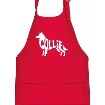 Kuchyňská zástěra Colie nápis v těle - Dětská zástěra na vaření - Univerzální velikost ( Červená )