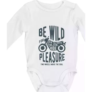 Kojenecký body Be Wild - Body kojenecké s dlouhým rukávem - Dlouhý r. do 3 měs ( Bílá )