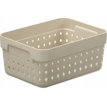 Úložný box KOŠÍK ÚLOŽNÝ BOX AŽUROVÝ PLASTOVÝ ORGANIZÉR NA KOSMETIKU 16x12