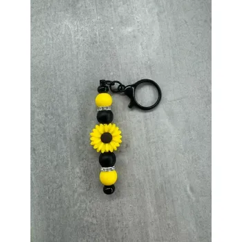 Přívěsek na klíče - černo-žlutá 2
