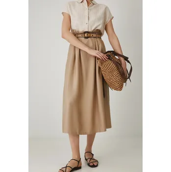 Dámská sukně Sukně Medicine béžová barva, maxi, áčková RS25.SDD703 80X, vel. XL