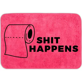 Koupelnová předložka KOUPELNOVÁ PŘEDLOŽKA 40X60 PROTISKLUZOVÁ MĚKKÁ TEPLÁ POHODLNÁ MALINOVÁ