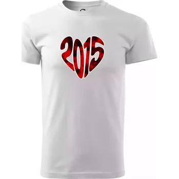 2015 v srdci - Triko extra velké (5-8XL) - 8XL ( Bílá )
