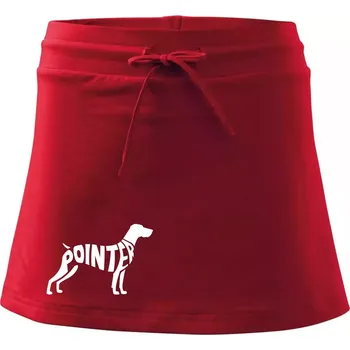 Dámská sukně Pointer nápis v těle - Sportovní sukně - two in one - L ( Červená )