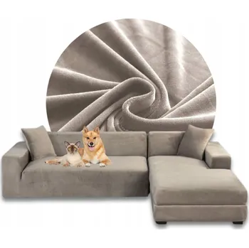 Napínací potah Potah na pohovku (kanape) Domidekor béžový