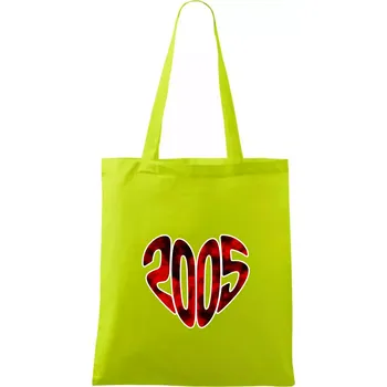 2005 v srdci - Taška bavlněná - 42 x 38 cm ( Limetková )