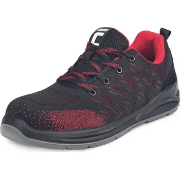 Pracovní obuv GERA S1 SR polobotka pracovní - čern/červe - 36