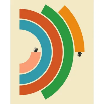 Plakát Plakát, Obraz - Reach 1, Jazzberry Blue