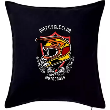 Polštář Dirty club racing - Polštář 50x50 - 50x50 - Pouze potah ( Černá )