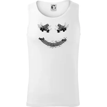 Pánské termoprádlo Čtyřkolka smile - Tílko pánské Core - M ( Bílá )