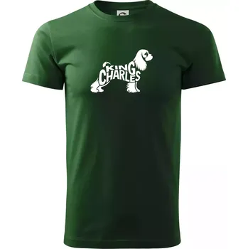 Labrador nápis v těle - Triko extra velké (5-8XL) - 7XL ( Lahvově zelená )