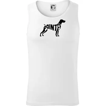 Pointer nápis v těle - Tílko pánské Core - 2XL ( Bílá )