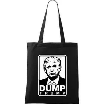 Dump Trump - Taška bavlněná - 42 x 38 cm ( Černá )