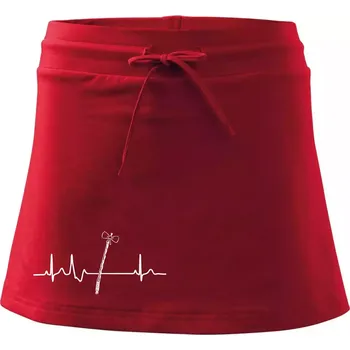 Dámská sukně EKG Pomlázka - Sportovní sukně - two in one - L ( Červená )