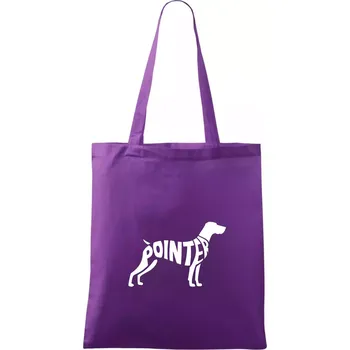 Pointer nápis v těle - Taška bavlněná - 42 x 38 cm ( Fialová )