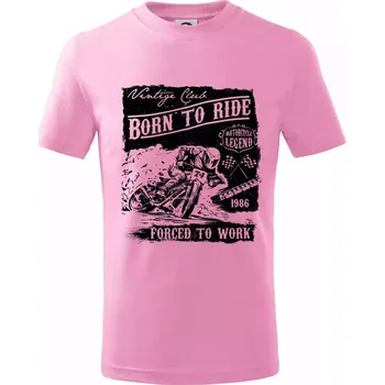 Motorcycle Legend - Tričko dětské bavlněné - 158 cm/12 let ( Růžová )