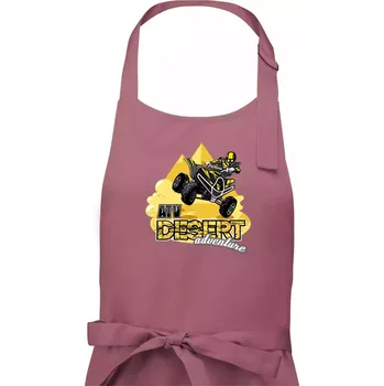 Kuchyňská zástěra ATV čtyřkolka desert adventure - Pánská zástěra na vaření - Univerzální velikost ( Starorůžová )