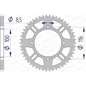 Nářadí na motocykly Hliníkové samočisticí zadní kolo AFAM Ultra-Light 17104420 17104+54
