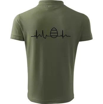 Pánská košile EKG Velikonoční vajíčko - Polokošile pánská Pique Polo 203 - XL ( Khaki )