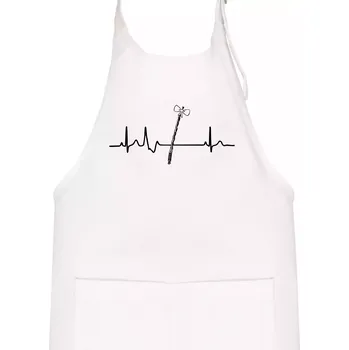 Kuchyňská zástěra EKG Pomlázka - Dětská zástěra na vaření - Univerzální velikost ( Bílá )