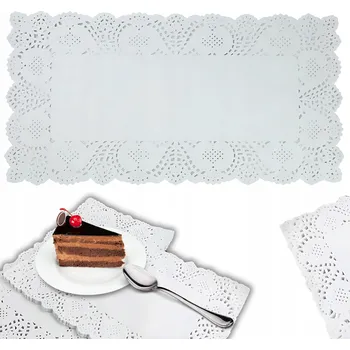 PAPÍROVÝ AŽUROVÝ PODKLAD POD DORT DORT 20x38 cm OZDOBNÝ UBROUSEK
