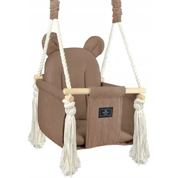 Dětská houpačka Kbelíková houpačka Natilu dřevěná, od 6 m, nosnost do 30 kg