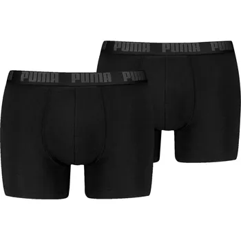 Pánské spodní prádlo Pánské Boxerky PUMA M EVERYDAY BASIC BOXER 2P 93832002 – Černá S