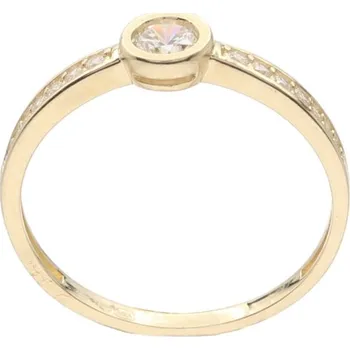 Prsten Zlatý prsten se zirkony NZPV3, vel. 55, 1.65 g (585/1000)