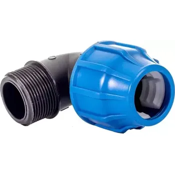 Kanalizační potrubí koleno 90x4" s vněj.záv.