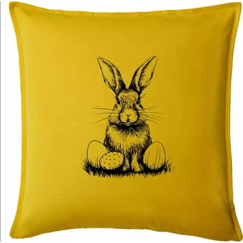 Polštář Český velikonoční králík - Polštář 50x50 - 50x50 - Pouze potah ( Žlutá )