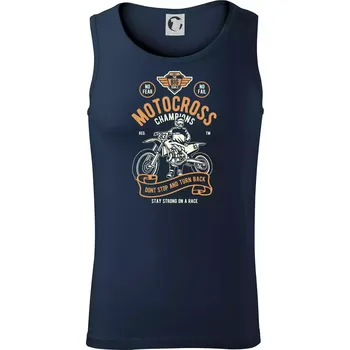 Motocross Champions - Tílko pánské Core - L ( Námořní modrá (velmi tmavá - téměř černá) )