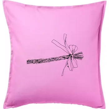 Polštář Pomlázka ležící - Polštář 50x50 - 50x50 - Pouze potah ( Růžová )