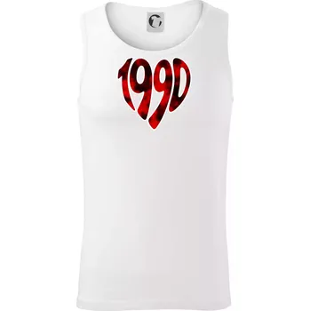 1990 v srdci - Tílko pánské Core - XL ( Bílá )