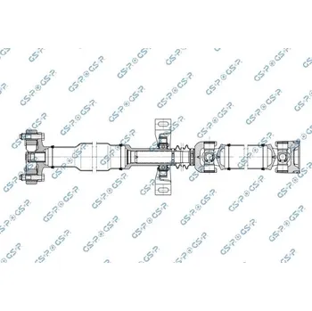 Hřídel nápravy Kloubovy hridel, pohon napravy GSP PS901829