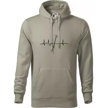 Pánské oblečení EKG Pomlázka - Mikina pánská Cape s kapucí - S ( Light khaki )