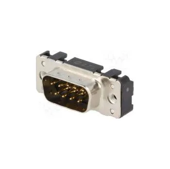 Elektrická zásuvka D-Sub PIN 9 zásuvka vidlice západka PCB přímý THT M3