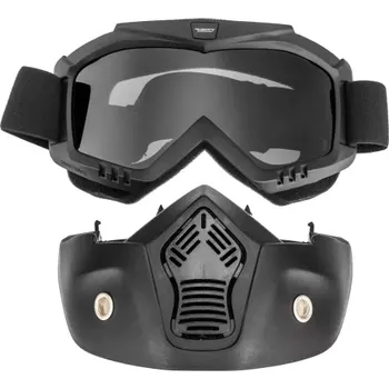 Příslušenství k helmě na motorku BRUNOX brýle s maskou URNA (tmavé plexi), NOX