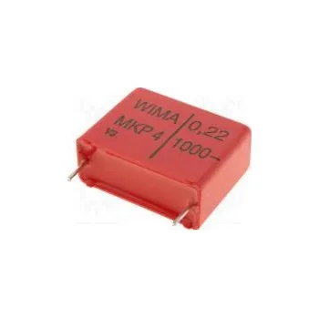 Kondenzátor Kondenzátor polypropylénový 220nF 22,5mm ±10% 11x21x26,5mm