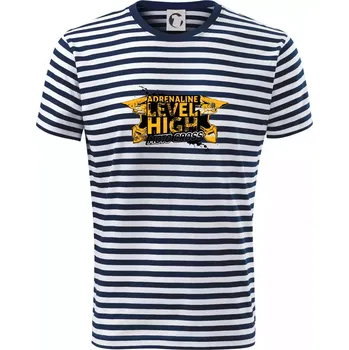 Pánské oblečení Motocross adrenaline level high - Triko na vodu - XL ( Prouhovaná )