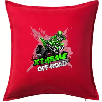 Polštář ATV čtyřkolka offroad XXX - Polštář 50x50 - 50x50 - Pouze potah ( Červená )